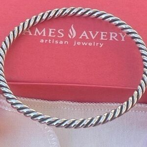 James avery twisted rope heavy bangle bracelet